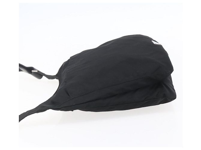 Borsa a Spalla PRADA Nylon Nero Argento Auth SW1836 - vista 3