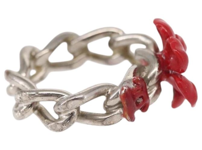 CHANEL Ring Metall Silber CC Auth bs31037 - Ansicht 5