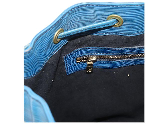 Noe LOUIS VUITTON Borsa a Spalla Petit Noé Epi Blu M44105 LV Auth 151242 - vista 20