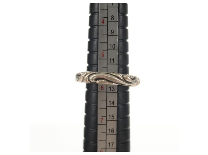 Chrome Hearts Scroll Band Ring Ag925 Silber #1 (JP Größe) Auth 152460M - Ansicht 12