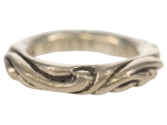 Chrome Hearts Scroll Band Ring Ag925 Silber #1 (JP Größe) Auth 152460M - Ansicht 3