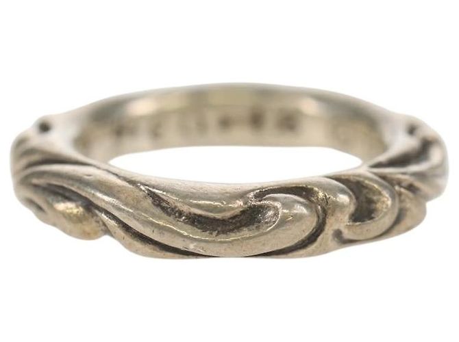 Chrome Hearts Scroll Band Ring Ag925 Silber #1 (JP Größe) Auth 152460M - Ansicht 5