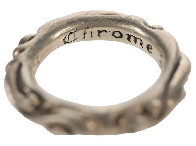 Chrome Hearts Scroll Band Ring Ag925 Silber #1 (JP Größe) Auth 152460M - Ansicht 6