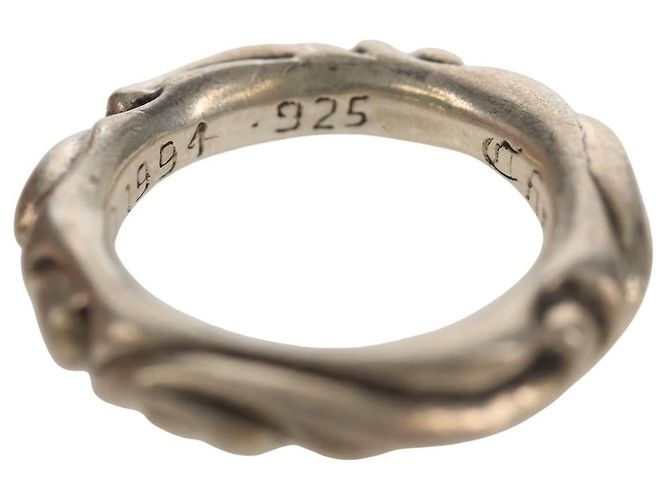 Chrome Hearts Scroll Band Ring Ag925 Silber #1 (JP Größe) Auth 152460M - Ansicht 9