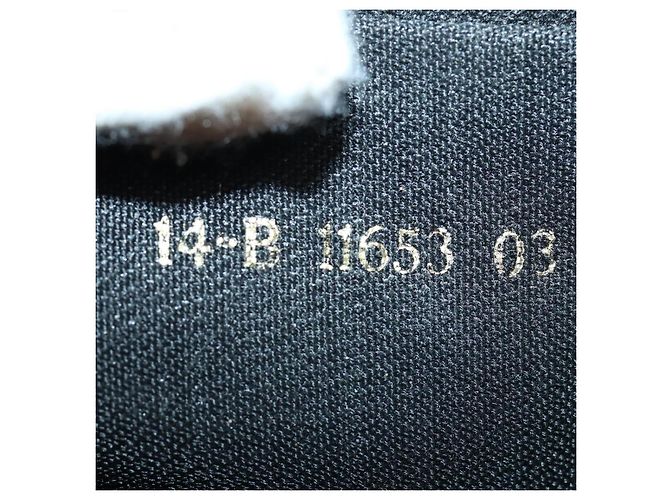 Pequin FENDI Pecan Canvas Handtasche 2-Wege Schwarz Braun Auth mr1555 - Ansicht 12
