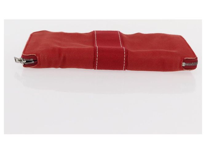 Portafoglio Epi Louis Vuitton Hermes 2 pezzi Tela Rossa Verde LV Auth ka174 Rosso - vista 6