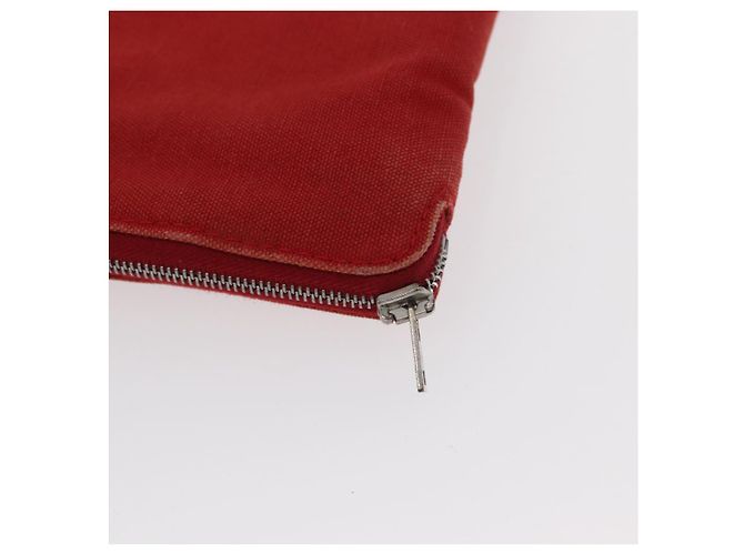 Portafoglio Epi Louis Vuitton Hermes 2 pezzi Tela Rossa Verde LV Auth ka174 Rosso - vista 7