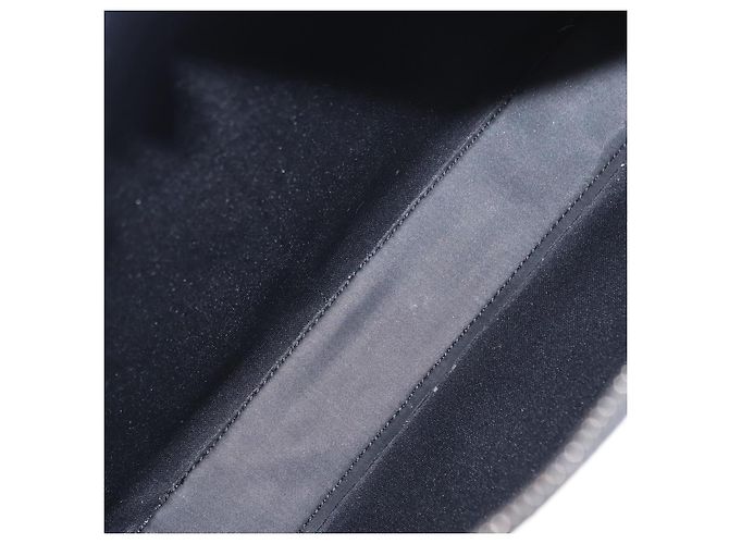LOEWE Borsa a Spalla Anagram Pelle Nera Argento Auth 151851 Nero - vista 12