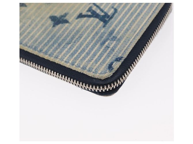 PORTAFOGLI COMPACT ZIPPY MONOGRAM ACQUERELLA BLU LOUIS VUITTON M80461 Auth 151307 - vista 14