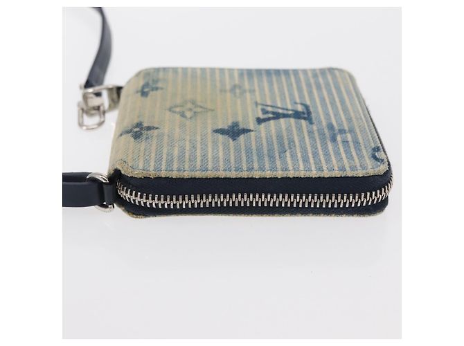 PORTAFOGLI COMPACT ZIPPY MONOGRAM ACQUERELLA BLU LOUIS VUITTON M80461 Auth 151307 - vista 4