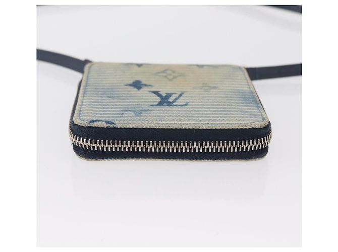 PORTAFOGLI COMPACT ZIPPY MONOGRAM ACQUERELLA BLU LOUIS VUITTON M80461 Auth 151307 - vista 5