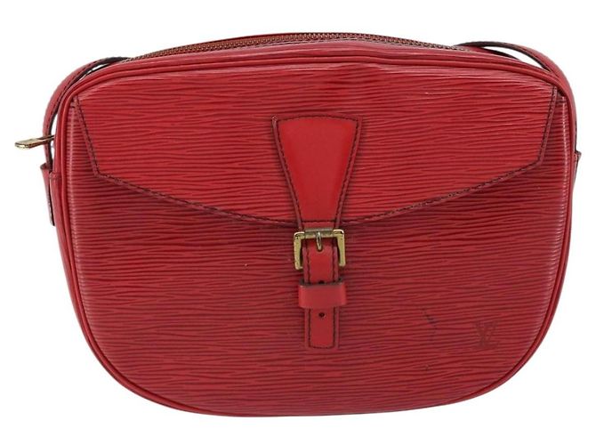 LOUIS VUITTON Borsa a Spalla Epi Jeune Fille MM Rossa M52157 LV Auth 152654 Rosso - vista 13