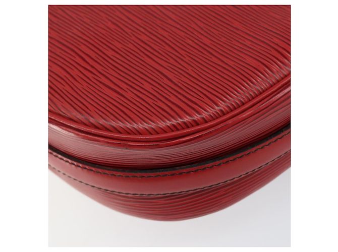 LOUIS VUITTON Borsa a Spalla Epi Jeune Fille MM Rossa M52157 LV Auth 152654 Rosso - vista 16