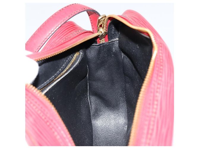 LOUIS VUITTON Borsa a Spalla Epi Jeune Fille MM Rossa M52157 LV Auth 152654 Rosso - vista 20