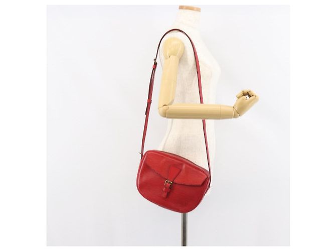 LOUIS VUITTON Borsa a Spalla Epi Jeune Fille MM Rossa M52157 LV Auth 152654 Rosso - vista 24