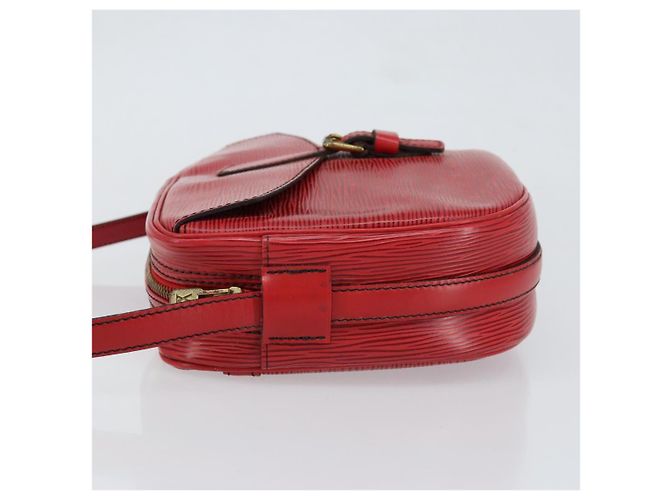 LOUIS VUITTON Borsa a Spalla Epi Jeune Fille MM Rossa M52157 LV Auth 152654 Rosso - vista 4