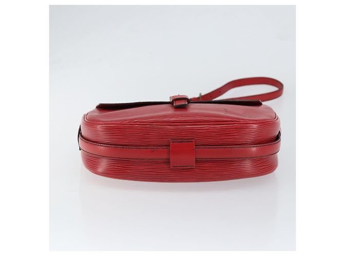 LOUIS VUITTON Borsa a Spalla Epi Jeune Fille MM Rossa M52157 LV Auth 152654 Rosso - vista 5
