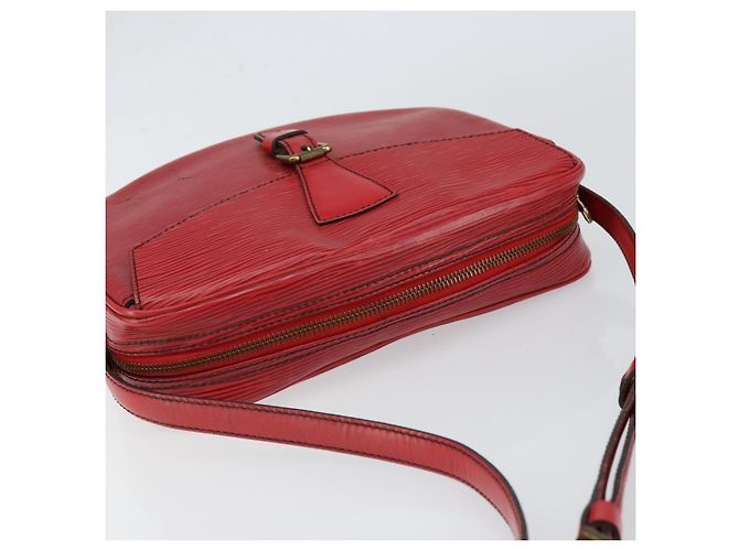 LOUIS VUITTON Borsa a Spalla Epi Jeune Fille MM Rossa M52157 LV Auth 152654 Rosso - vista 6