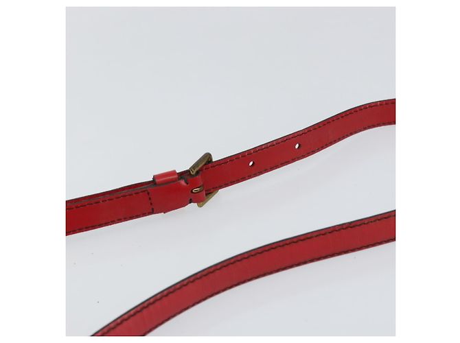 LOUIS VUITTON Borsa a Spalla Epi Jeune Fille MM Rossa M52157 LV Auth 152654 Rosso - vista 8