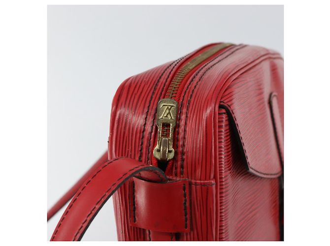 LOUIS VUITTON Borsa a Spalla Epi Jeune Fille MM Rossa M52157 LV Auth 152654 Rosso - vista 9