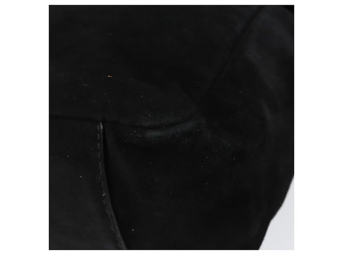 Borsa a mano Vala in suede nero e oro Salvatore Ferragamo Auth BA7991 D'oro - vista 14