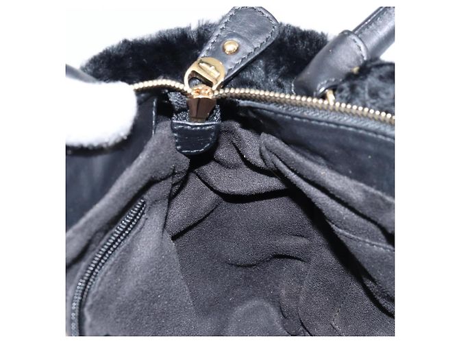 Borsa a mano Vala in suede nero e oro Salvatore Ferragamo Auth BA7991 D'oro - vista 20
