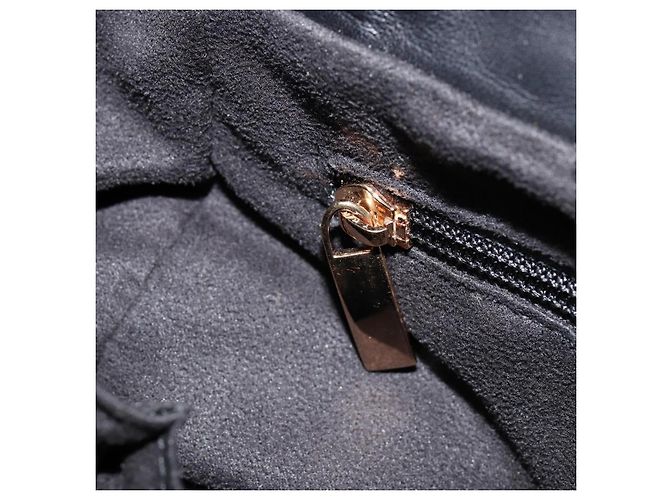 Borsa a mano Vala in suede nero e oro Salvatore Ferragamo Auth BA7991 D'oro - vista 22