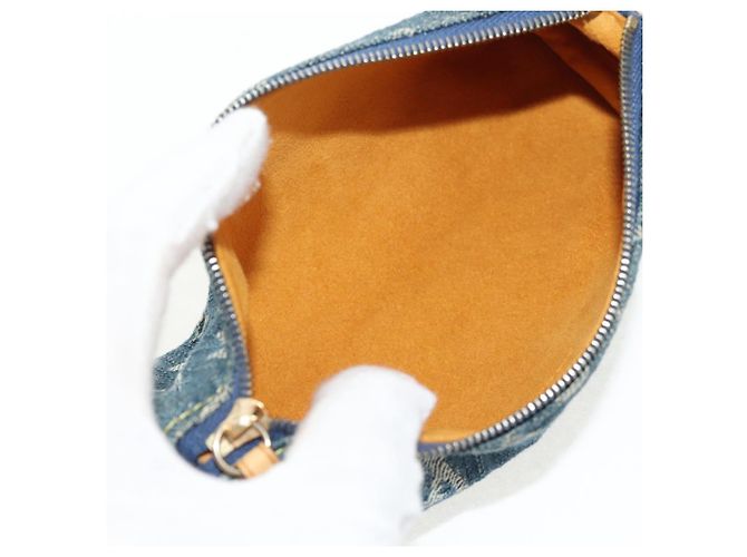 LOUIS VUITTON Pochette Monogram Denim Trousse Speedy GM Blu M95081 LV Auth am9350V - vista 10
