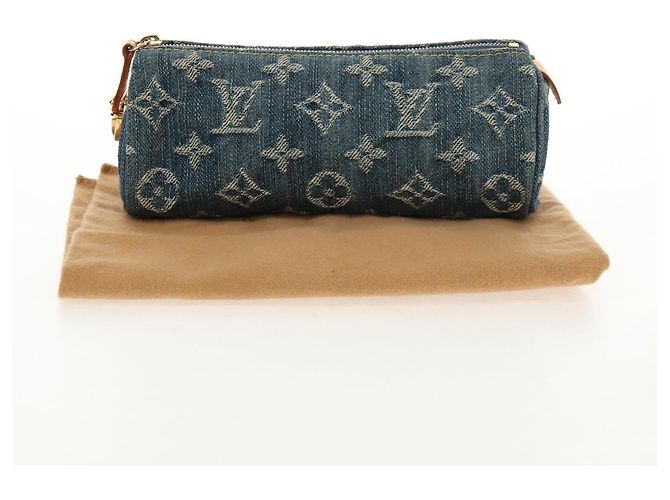 LOUIS VUITTON Pochette Monogram Denim Trousse Speedy GM Blu M95081 LV Auth am9350V - vista 12