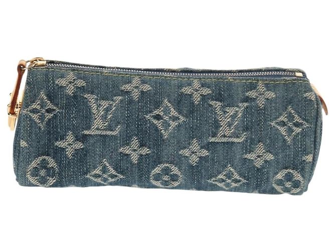 LOUIS VUITTON Pochette Monogram Denim Trousse Speedy GM Blu M95081 LV Auth am9350V - vista 13