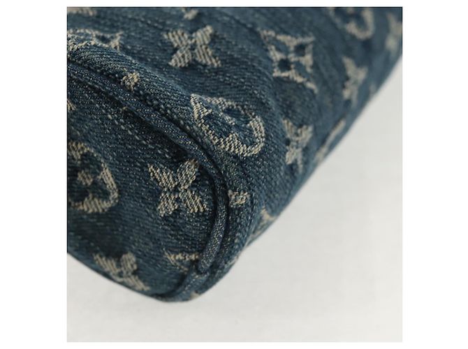LOUIS VUITTON Pochette Monogram Denim Trousse Speedy GM Blu M95081 LV Auth am9350V - vista 15