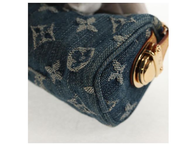 LOUIS VUITTON Pochette Monogram Denim Trousse Speedy GM Blu M95081 LV Auth am9350V - vista 16