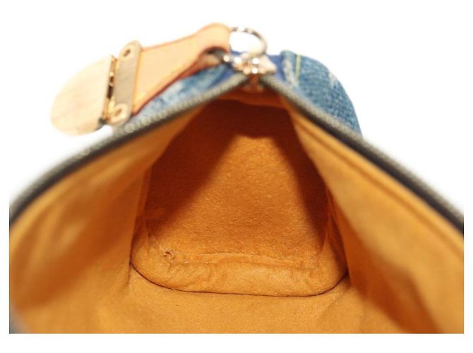 LOUIS VUITTON Pochette Monogram Denim Trousse Speedy GM Blu M95081 LV Auth am9350V - vista 19