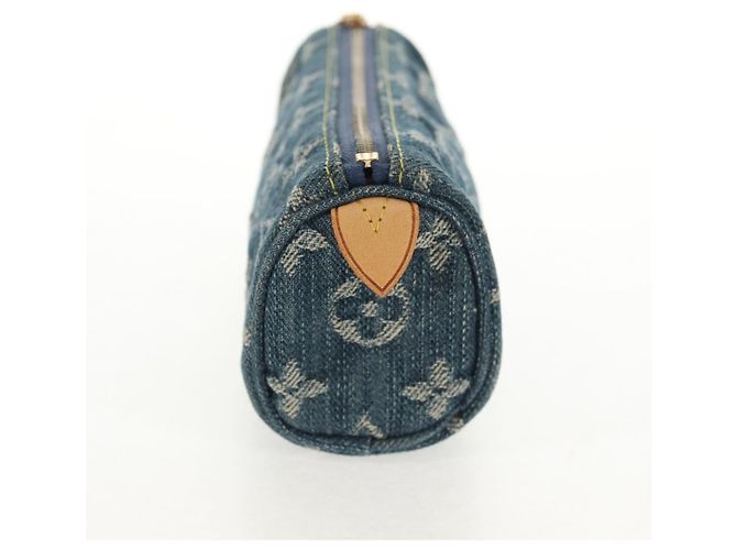 LOUIS VUITTON Pochette Monogram Denim Trousse Speedy GM Blu M95081 LV Auth am9350V - vista 3
