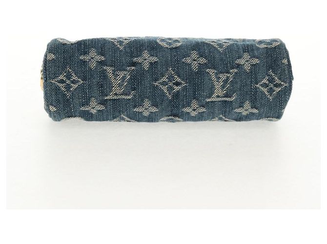 LOUIS VUITTON Pochette Monogram Denim Trousse Speedy GM Blu M95081 LV Auth am9350V - vista 6