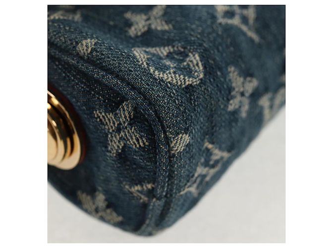 LOUIS VUITTON Pochette Monogram Denim Trousse Speedy GM Blu M95081 LV Auth am9350V - vista 7