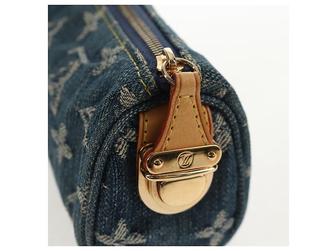 LOUIS VUITTON Pochette Monogram Denim Trousse Speedy GM Blu M95081 LV Auth am9350V - vista 8