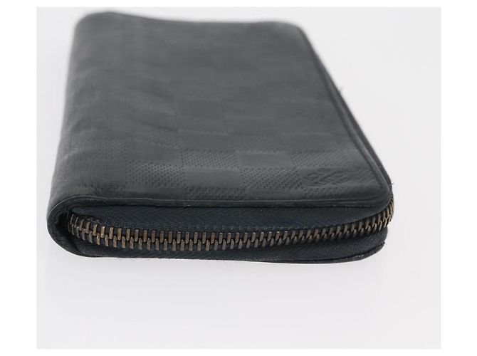 Portafoglio Zippy Verticale Damier Infini Nero LOUIS VUITTON N63549 LV Auth bs31260 - vista 3