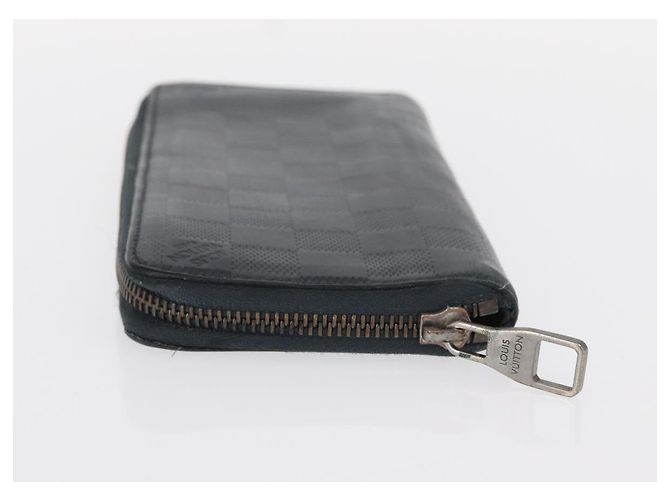 Portafoglio Zippy Verticale Damier Infini Nero LOUIS VUITTON N63549 LV Auth bs31260 - vista 4
