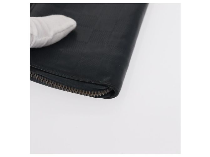 Portafoglio Zippy Verticale Damier Infini Nero LOUIS VUITTON N63549 LV Auth bs31260 - vista 7