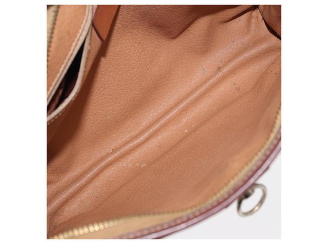 Céline Clutch em lona Macadam CELINE em couro PVC marrom dourado Auth bs31209 - vista 10