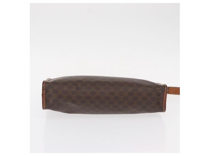 Céline Clutch em lona Macadam CELINE em couro PVC marrom dourado Auth bs31209 - vista 7
