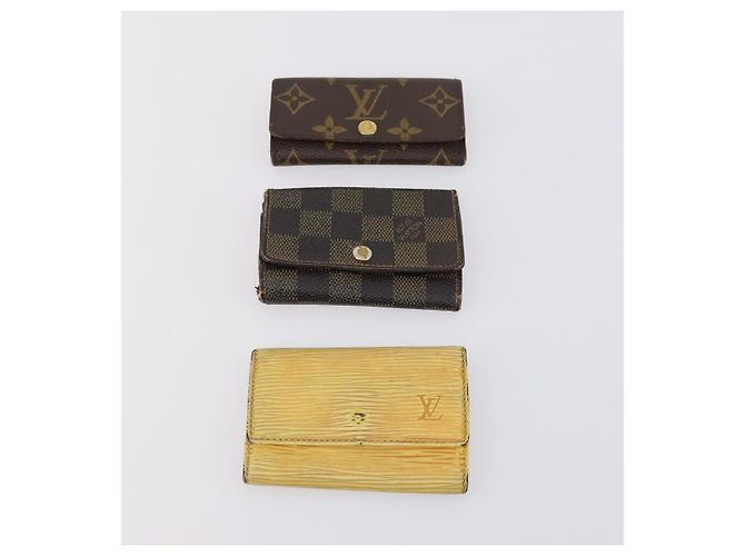 Louis Vuitton Portafoglio Monogram Epi 5 Set Giallo LV Auth am9787 Monogramma - vista 7