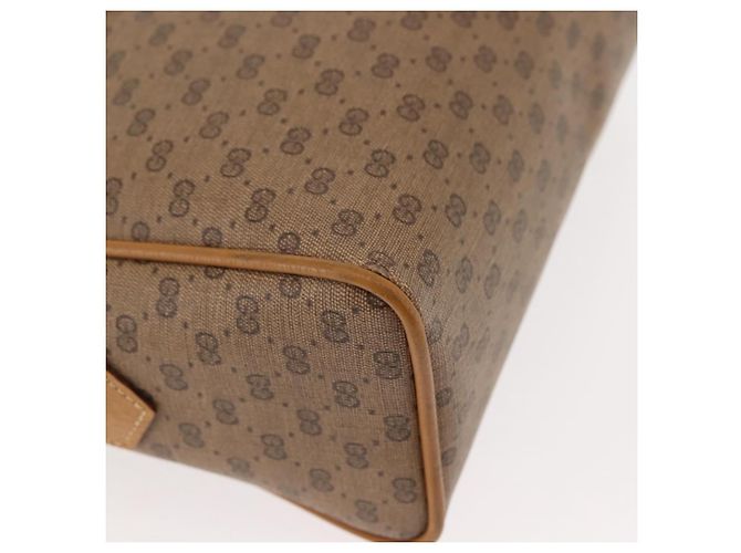 Gucci Borsa a Spalla Micro GG Supreme PVC Beige Oro 001 084 0852 Auth BA6744 D'oro - vista 10