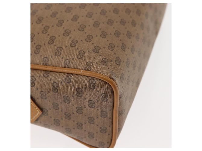 Gucci Borsa a Spalla Micro GG Supreme PVC Beige Oro 001 084 0852 Auth BA6744 D'oro - vista 12