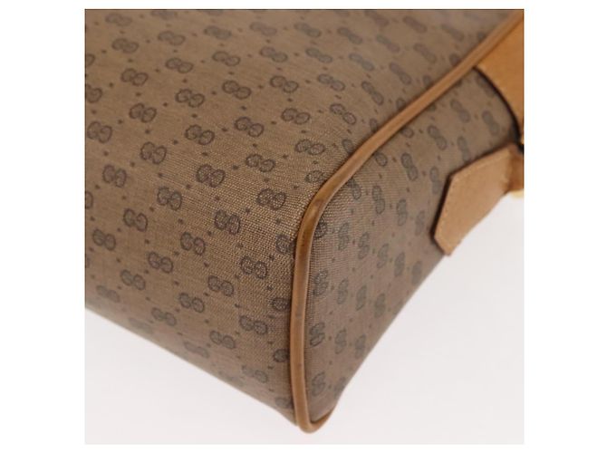 Gucci Borsa a Spalla Micro GG Supreme PVC Beige Oro 001 084 0852 Auth BA6744 D'oro - vista 13