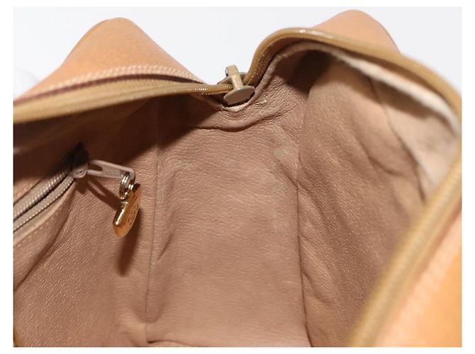 Gucci Borsa a Spalla Micro GG Supreme PVC Beige Oro 001 084 0852 Auth BA6744 D'oro - vista 18