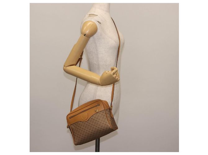 Gucci Borsa a Spalla Micro GG Supreme PVC Beige Oro 001 084 0852 Auth BA6744 D'oro - vista 22