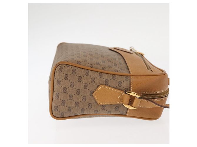 Gucci Borsa a Spalla Micro GG Supreme PVC Beige Oro 001 084 0852 Auth BA6744 D'oro - vista 4