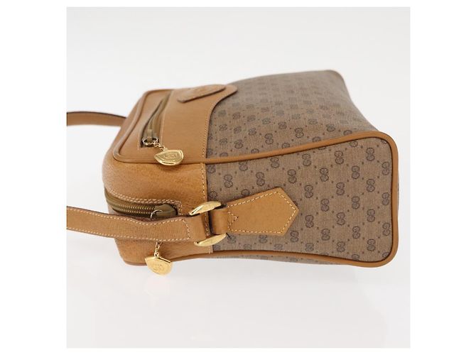 Gucci Borsa a Spalla Micro GG Supreme PVC Beige Oro 001 084 0852 Auth BA6744 D'oro - vista 5